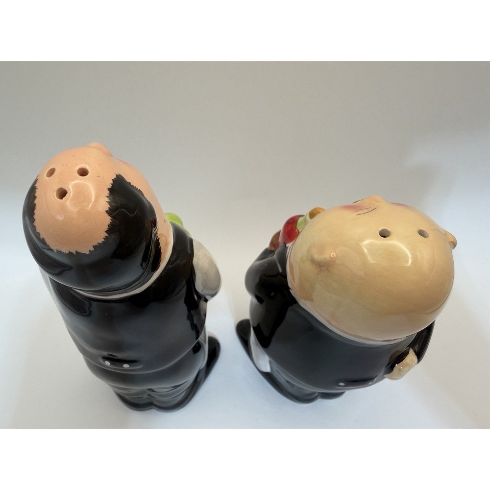 Vintage Salt & Pepper Shakers French Italian Waiters by Certified Intnl - Picture 3 of 5
